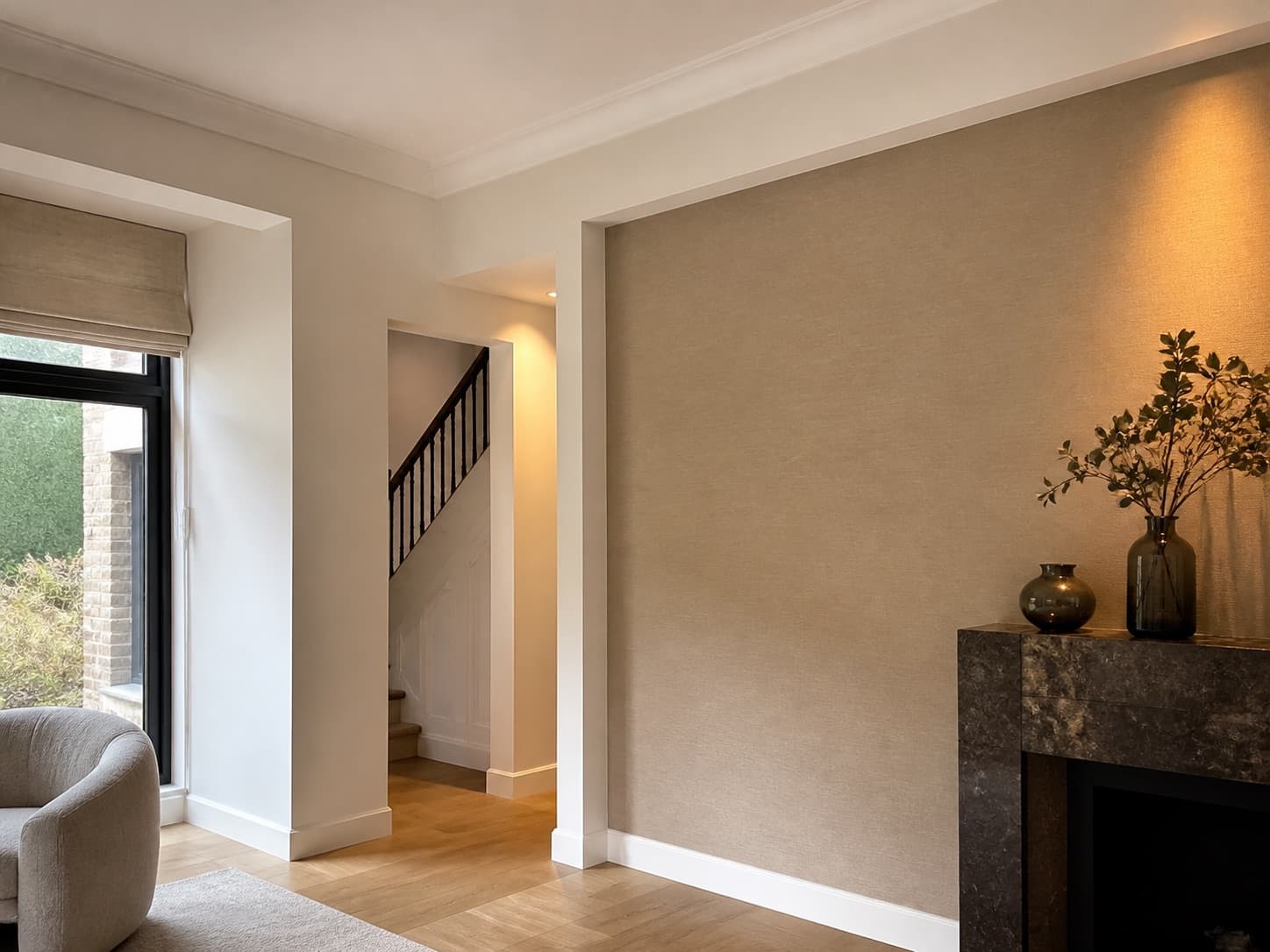 Peinture dans un intérieur rénové